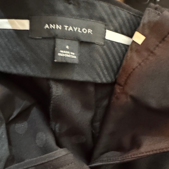NWOT Ann Taylor Black Polka Dot Trousers On Trend!! - Picture 5 of 9